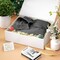 Gift Boxes with Lids, 11.5x7.8x3 In White Gift Box for Presents Magnetic Closure for T-Shirts, Gloves, Scarves, Books, Baby Clothes, Robes Clothing Gift Wrap, Contains Card, Ribbon